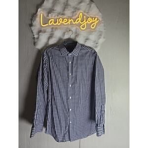 Banana Republic Dress Shirt Mens Medium Non Iron Slim Fit Office Work Formal